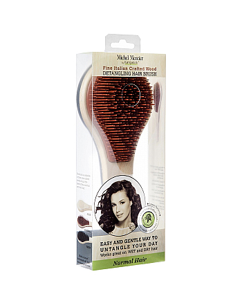 Michel Mercier Wood Detangling Brush For Normal Hair - Щетка деревянная для нормальных волос - hairs-russia.ru